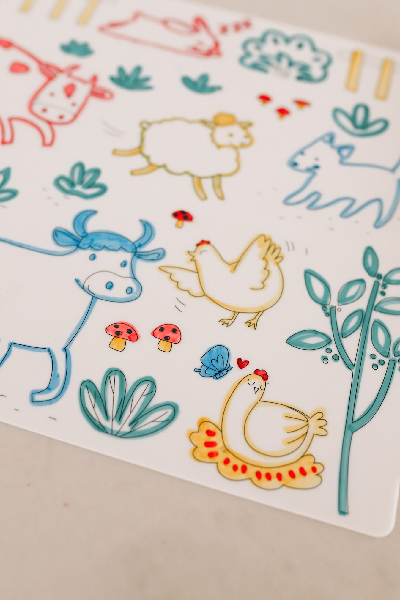 Scribble Mat On the Farm Reusable