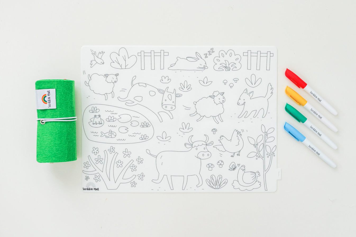 Scribble Mat On the Farm Reusable