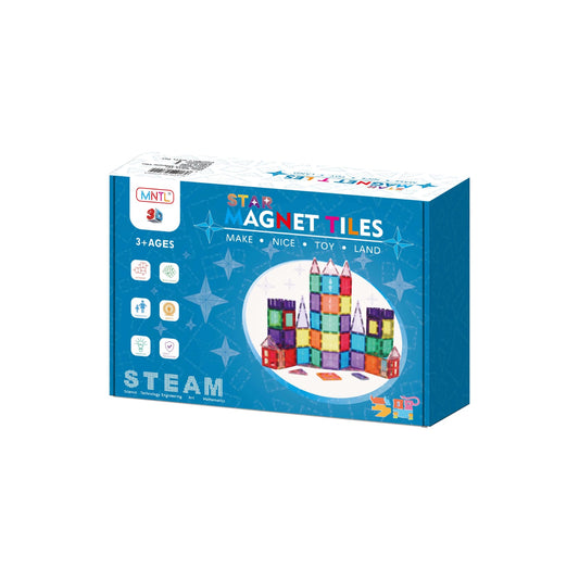 MNTL Magnetic Tiles – 56 Pieces Set